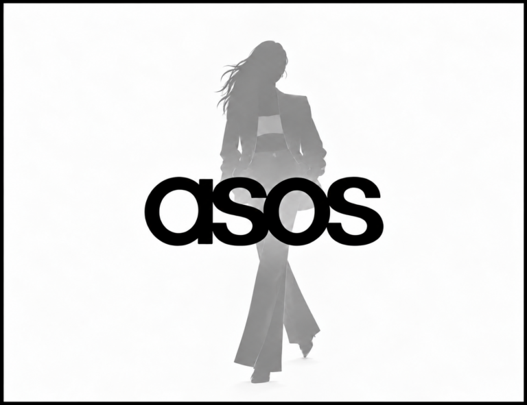 ASOS silhouette framed by a black border