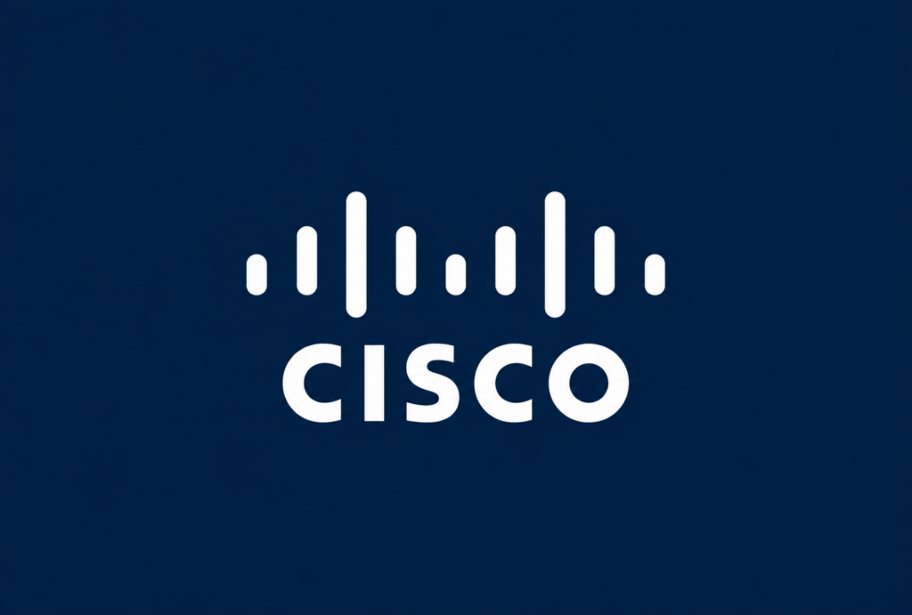 Crisp Cisco Logo on Navy Blue