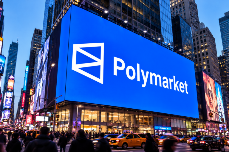 Polymarket Billboard Over Times Square